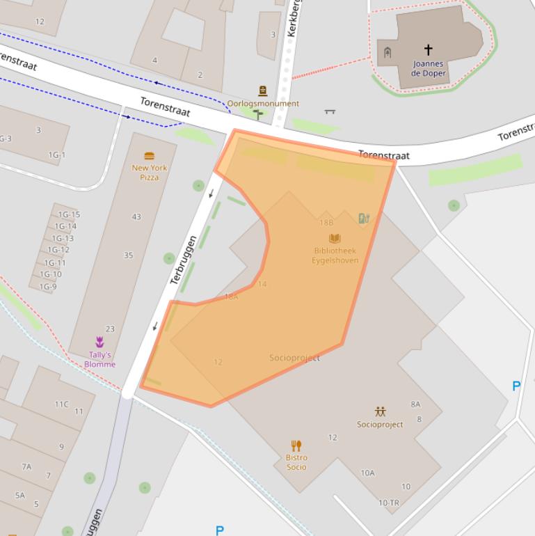 Kaart van postcodegebied 6471JV.