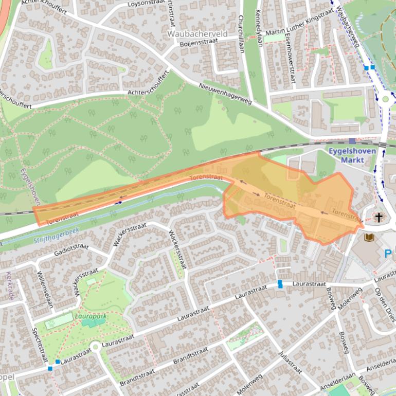 Kaart van postcodegebied 6471JX.