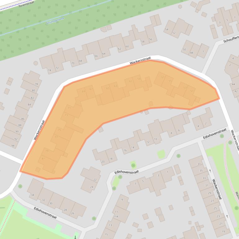 Kaart van postcodegebied 6471KC.