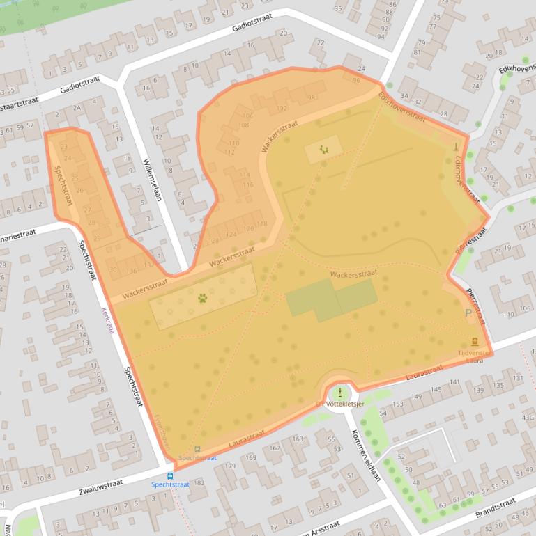 Kaart van postcodegebied 6471KE.