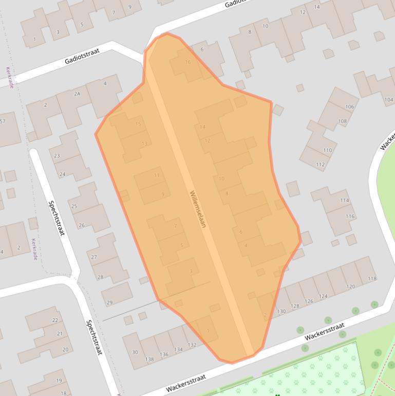 Kaart van postcodegebied 6471KM.