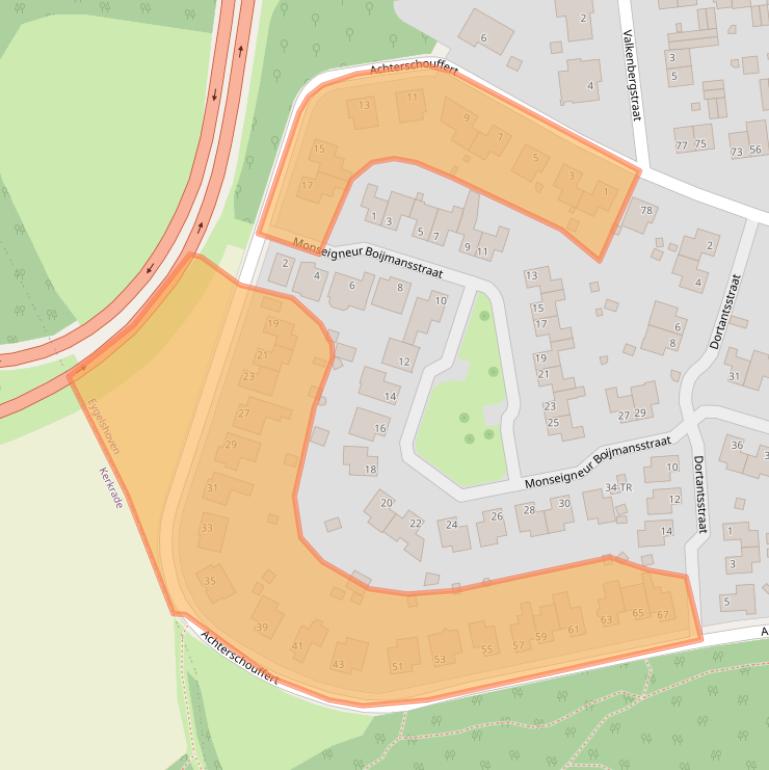 Kaart van postcodegebied 6471VB.