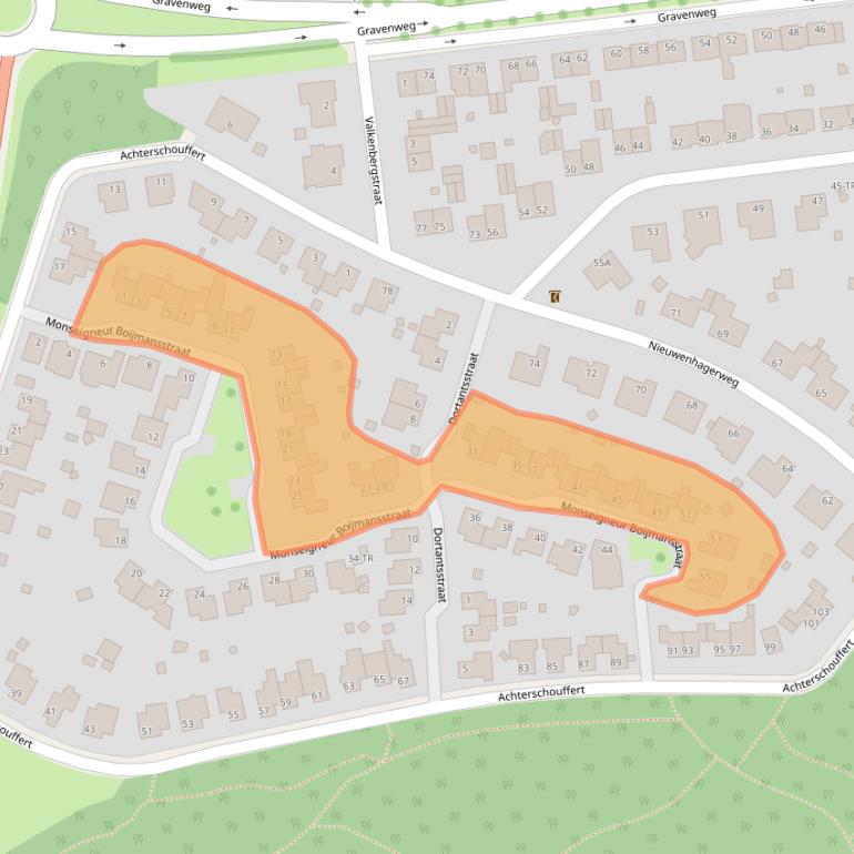 Kaart van postcodegebied 6471VE.