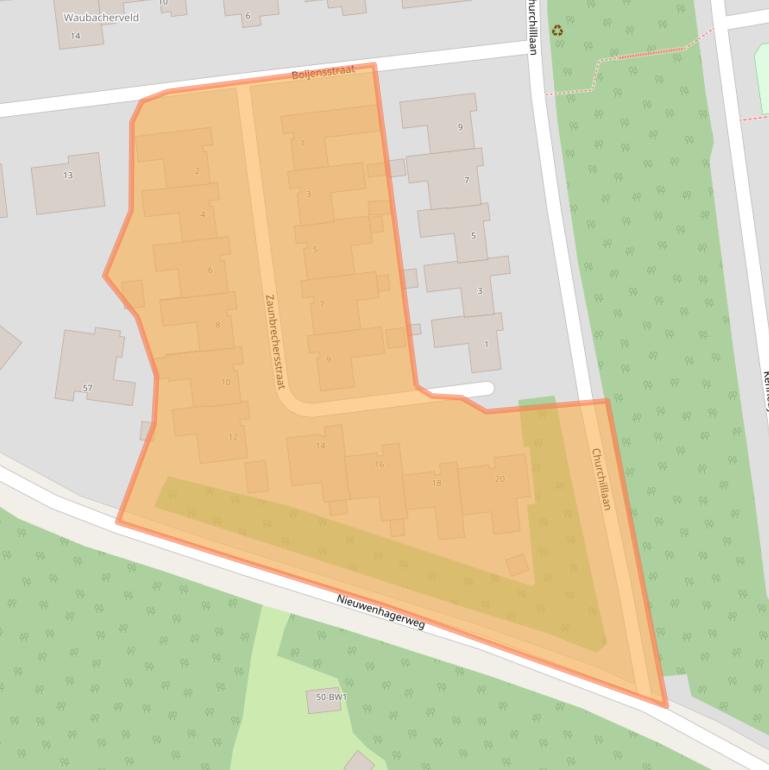 Kaart van postcodegebied 6471VR.