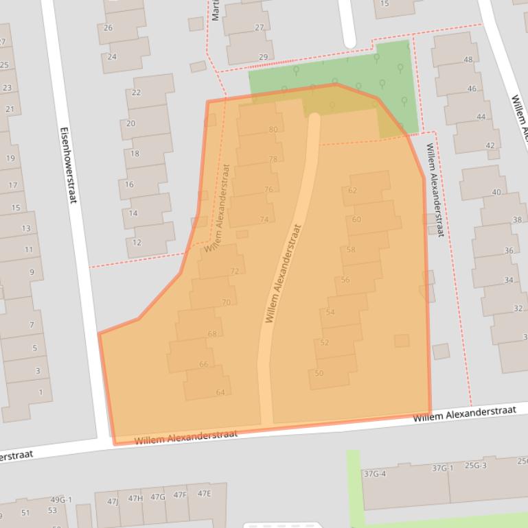 Kaart van postcodegebied 6471XR.