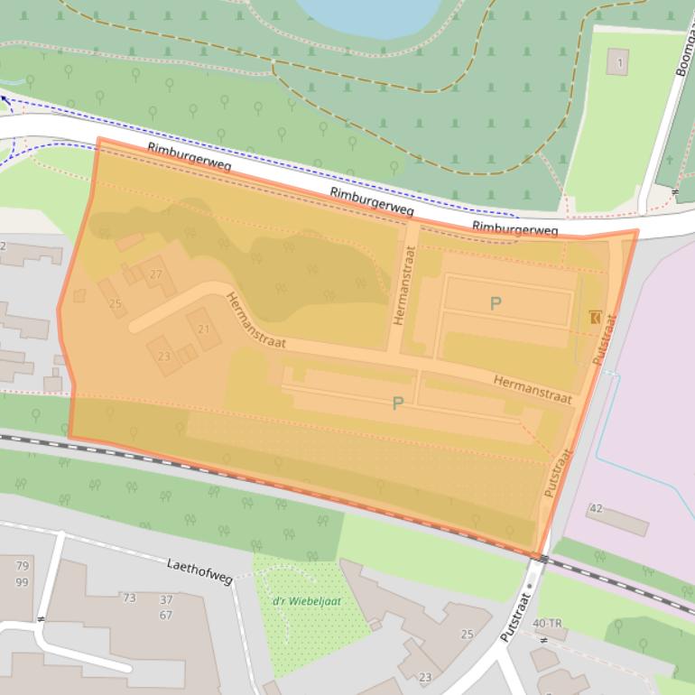 Kaart van postcodegebied 6471XZ.