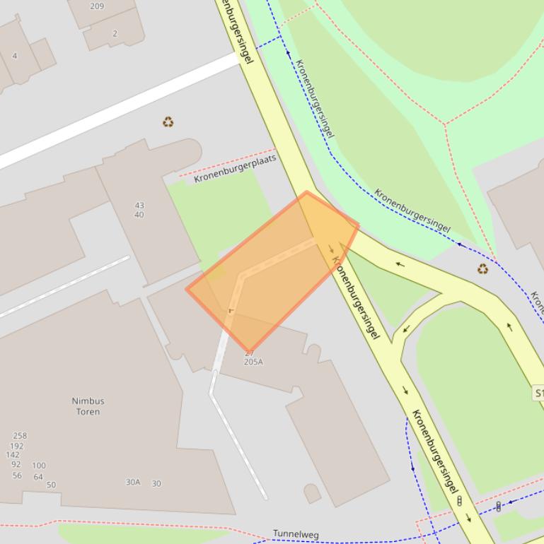 Kaart van postcodegebied 6511AN.