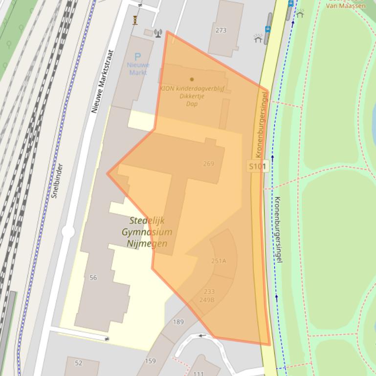 Kaart van postcodegebied 6511AS.