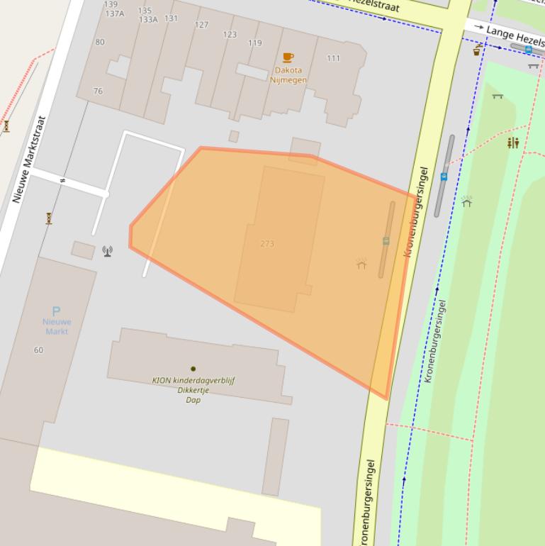 Kaart van postcodegebied 6511AV.