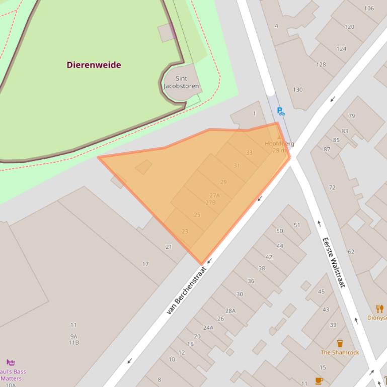 Kaart van postcodegebied 6511BB.