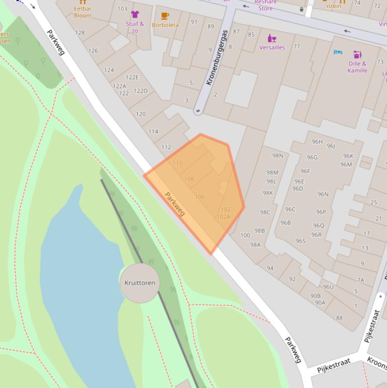 Kaart van postcodegebied 6511BL.