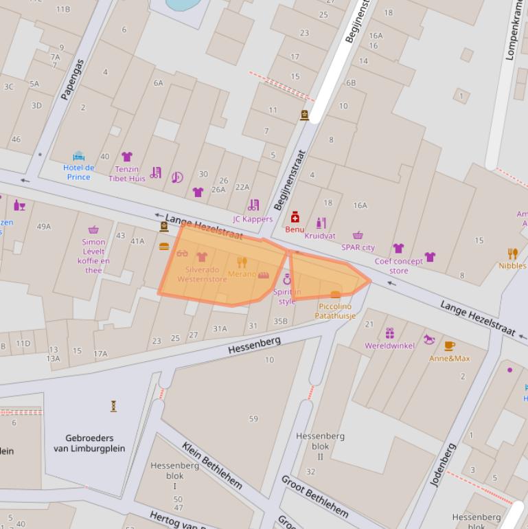 Kaart van postcodegebied 6511CB.