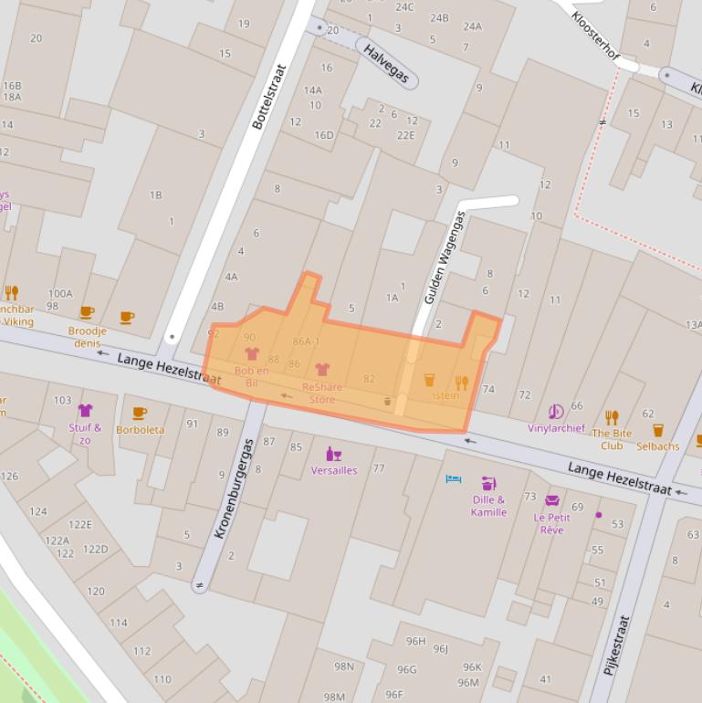 Kaart van postcodegebied 6511CM.