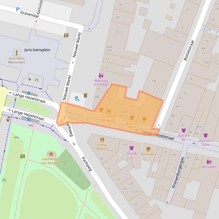 Kaart van postcodegebied 6511CN.