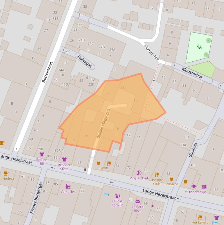 Kaart van postcodegebied 6511CV.