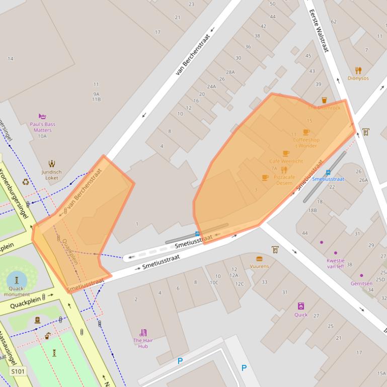 Kaart van postcodegebied 6511ER.