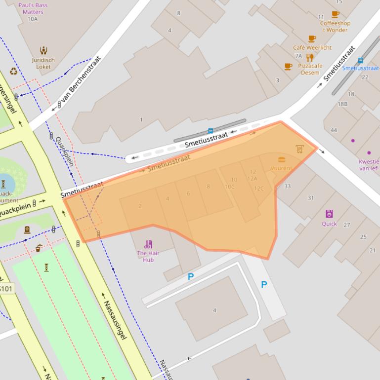 Kaart van postcodegebied 6511ES.