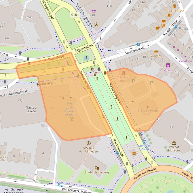 Kaart van postcodegebied 6511EV.