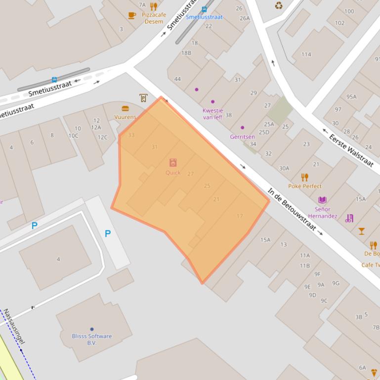 Kaart van postcodegebied 6511GB.