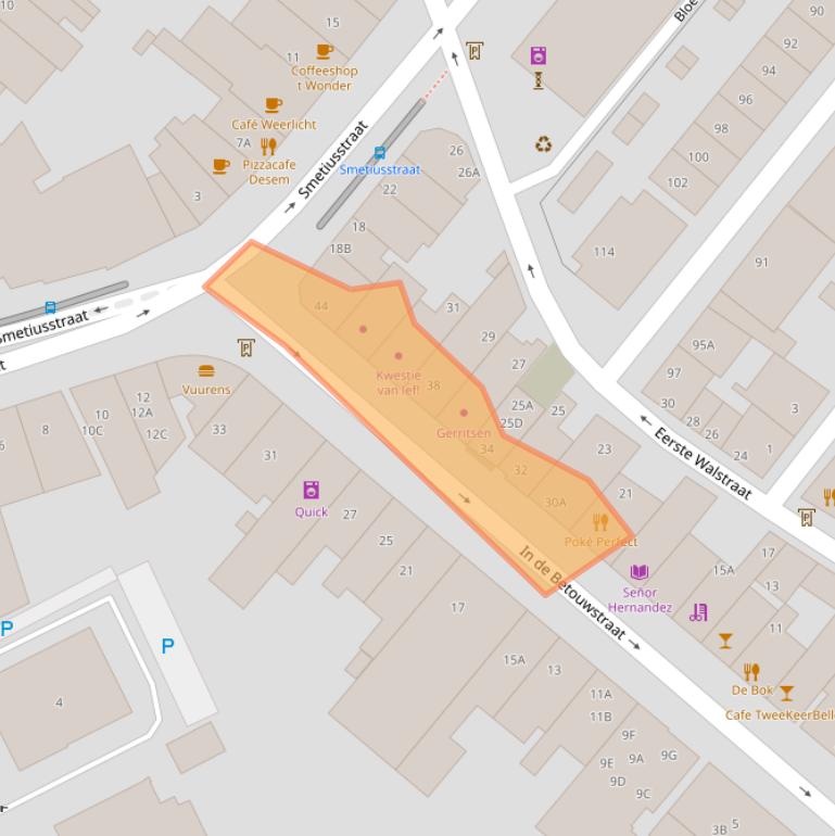 Kaart van postcodegebied 6511GD.