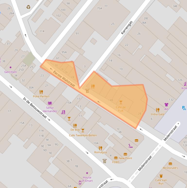 Kaart van postcodegebied 6511GG.