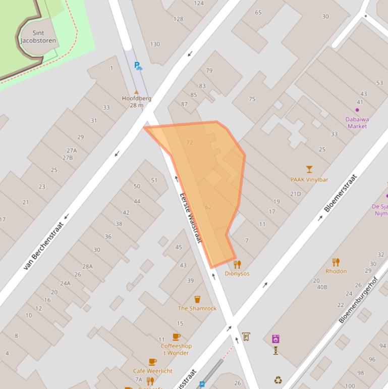 Kaart van postcodegebied 6511GH.