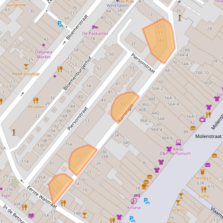 Kaart van postcodegebied 6511GR.