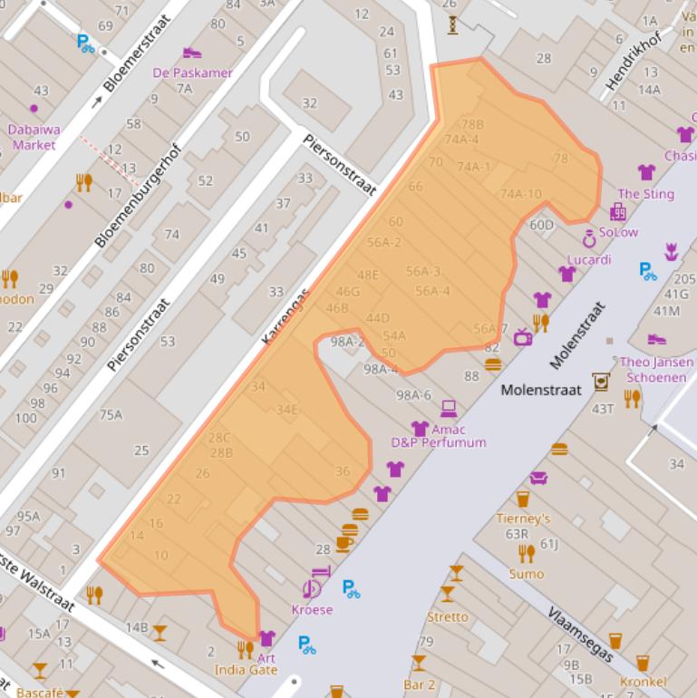 Kaart van postcodegebied 6511GS.