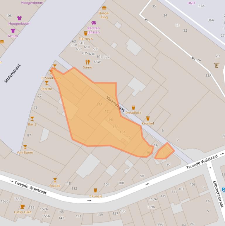 Kaart van postcodegebied 6511HP.