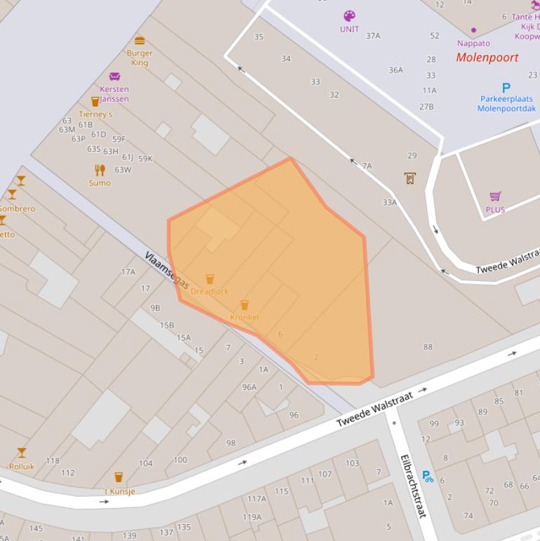 Kaart van postcodegebied 6511HR.