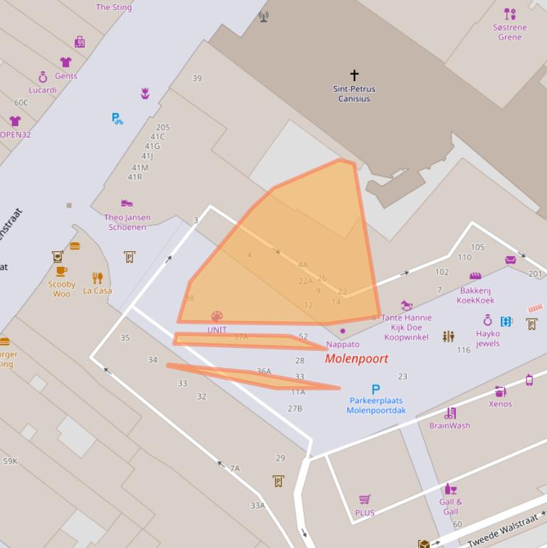 Kaart van postcodegebied 6511HV.