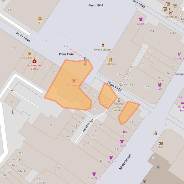 Kaart van postcodegebied 6511JB.