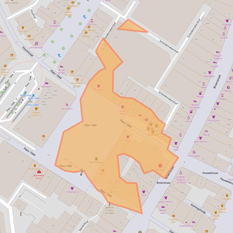 Kaart van postcodegebied 6511JH.