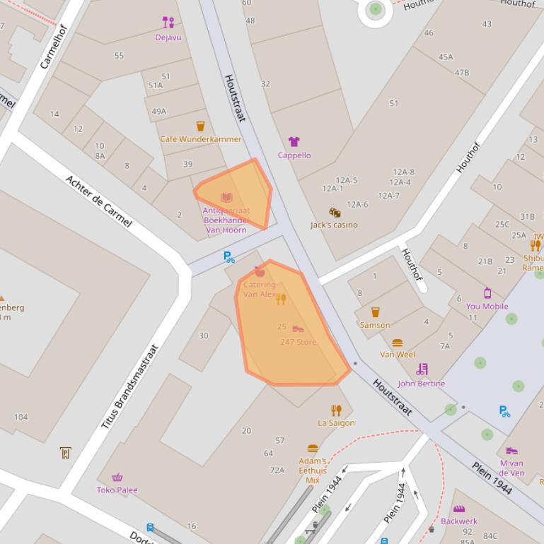 Kaart van postcodegebied 6511JK.