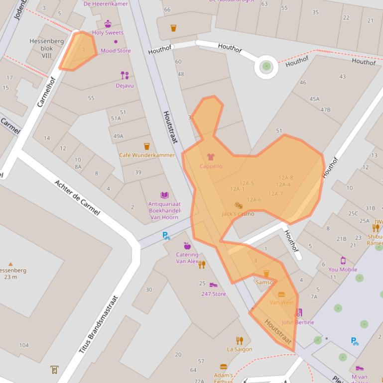 Kaart van postcodegebied 6511JN.