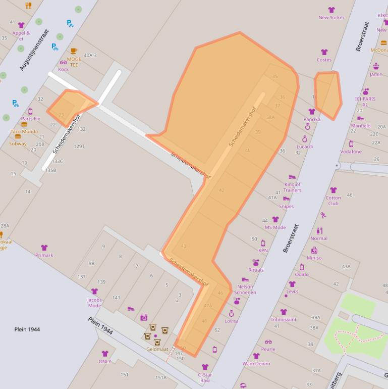 Kaart van postcodegebied 6511KJ.