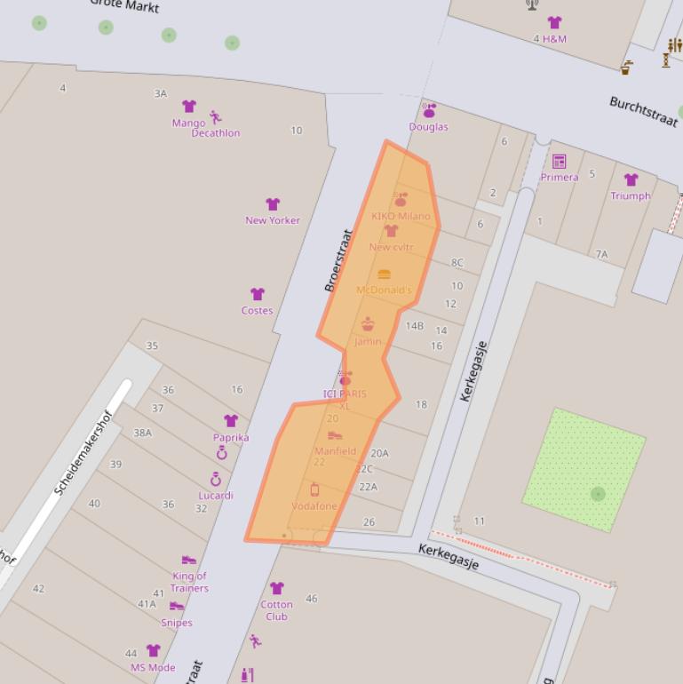 Kaart van postcodegebied 6511KK.