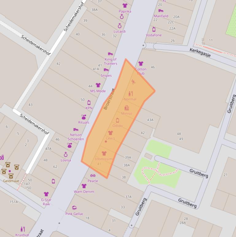 Kaart van postcodegebied 6511KL.