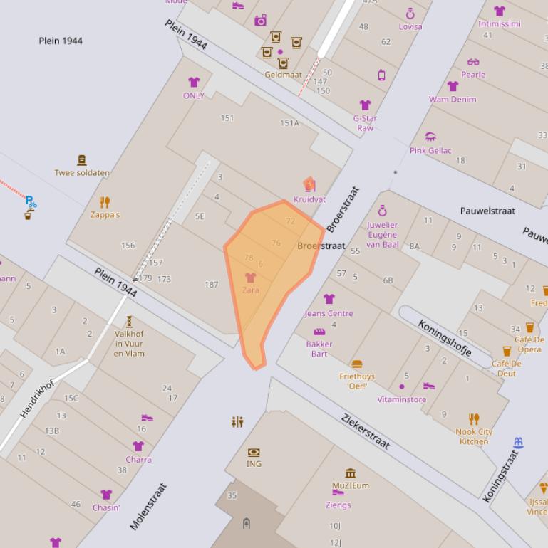 Kaart van postcodegebied 6511KR.