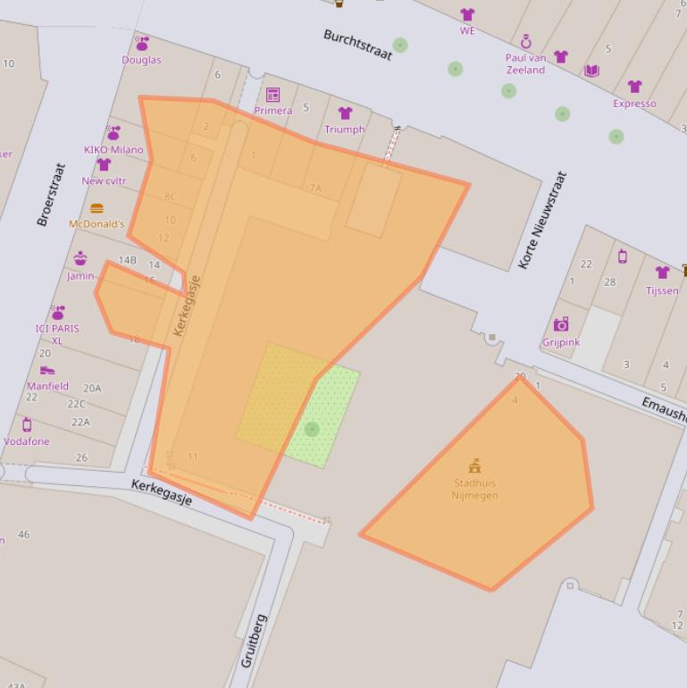 Kaart van postcodegebied 6511KS.