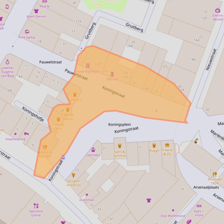 Kaart van postcodegebied 6511LB.