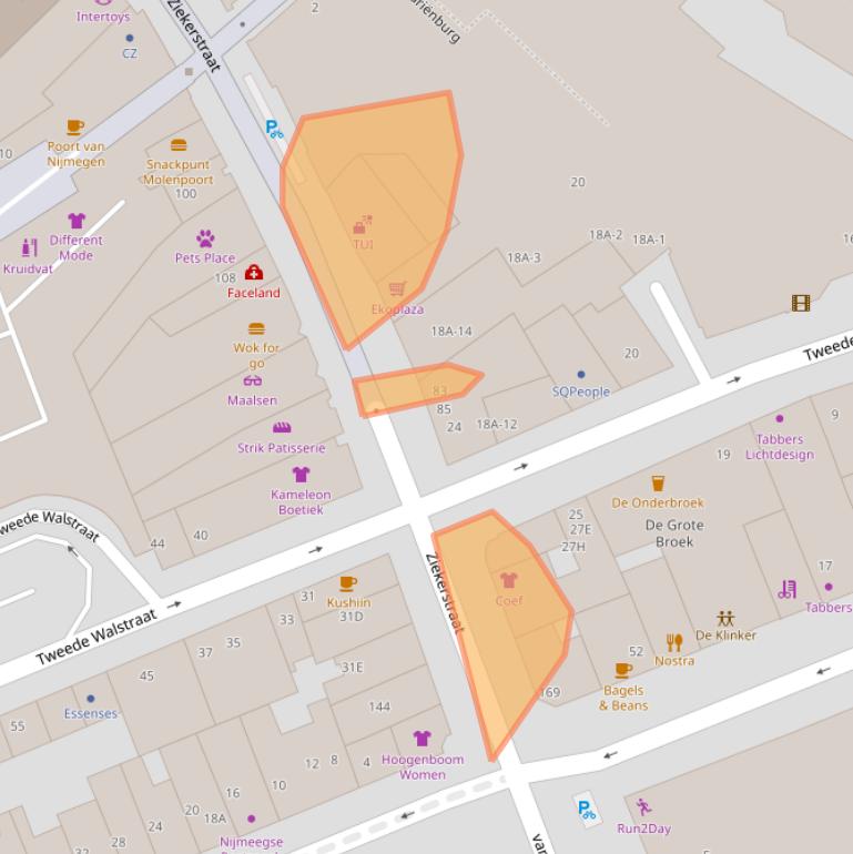 Kaart van postcodegebied 6511LG.