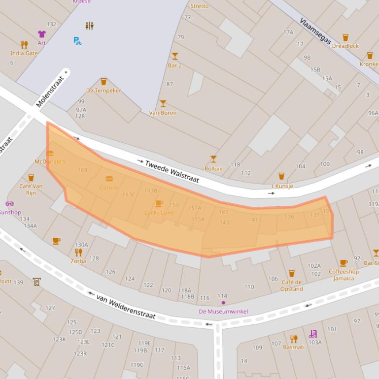 Kaart van postcodegebied 6511LT.