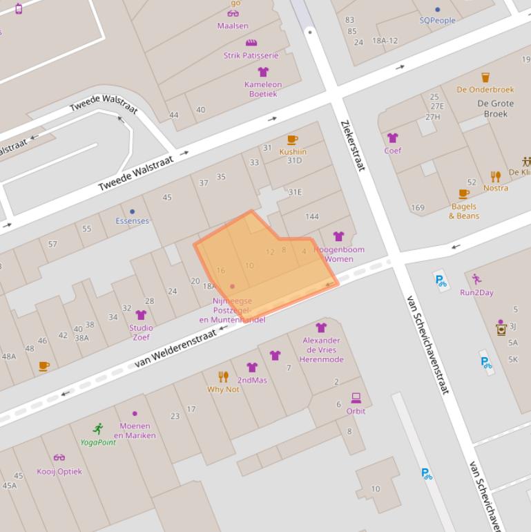 Kaart van postcodegebied 6511MK.