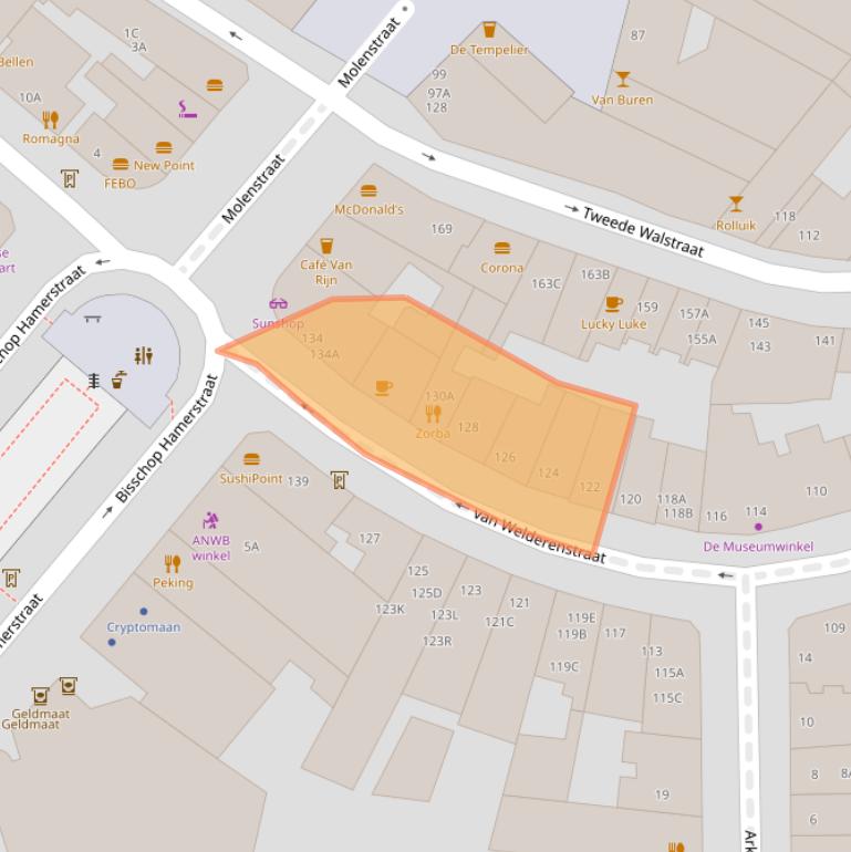 Kaart van postcodegebied 6511MV.