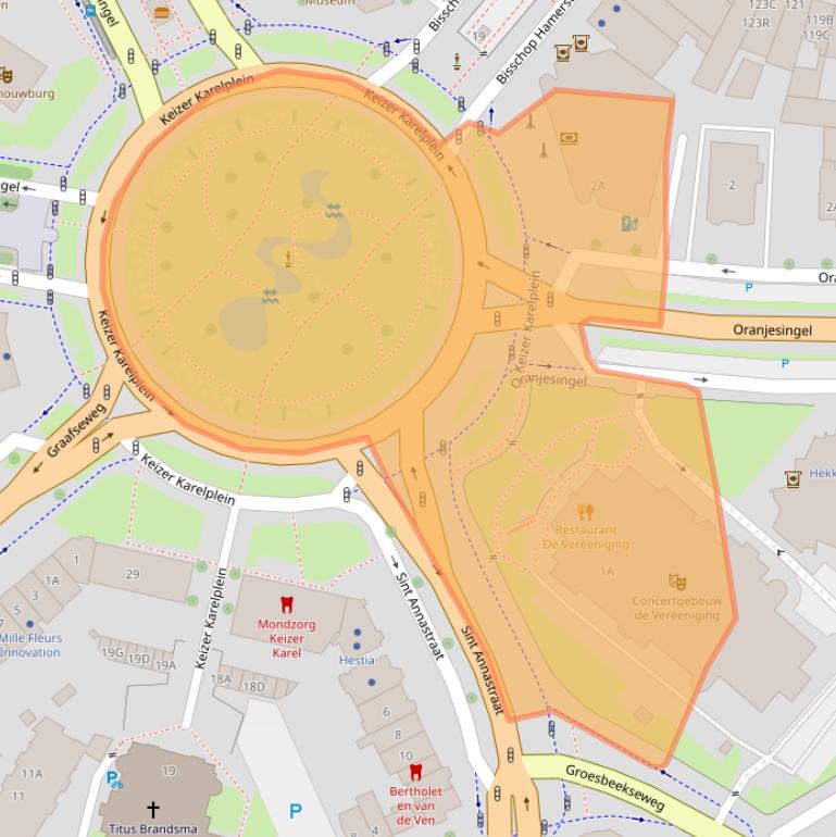 Kaart van postcodegebied 6511NC.