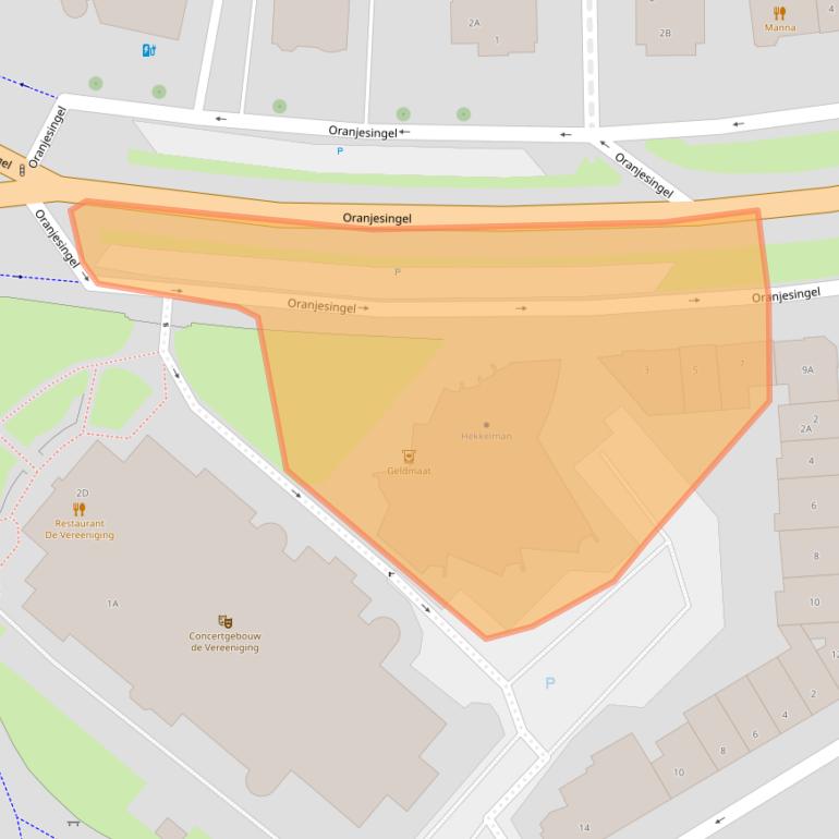 Kaart van postcodegebied 6511NJ.