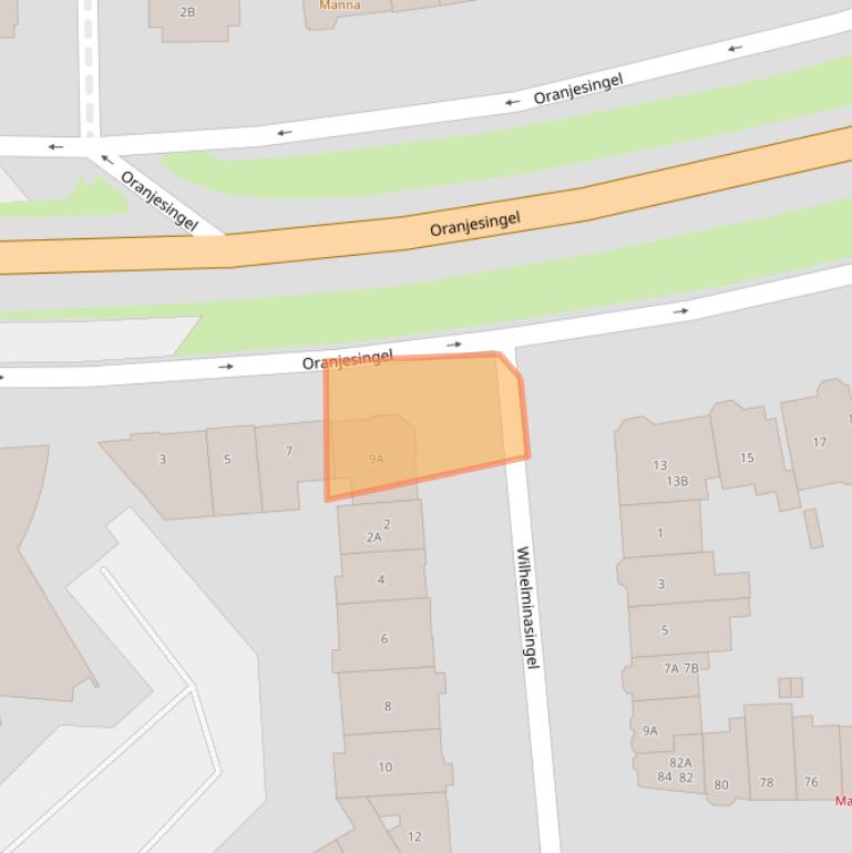 Kaart van postcodegebied 6511NK.