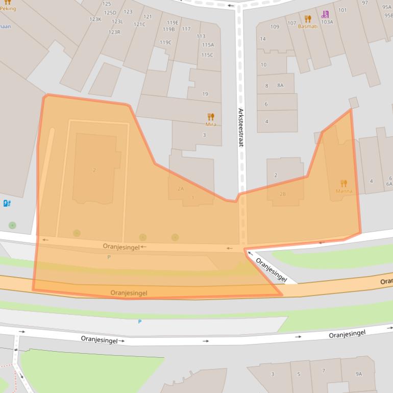Kaart van postcodegebied 6511NS.