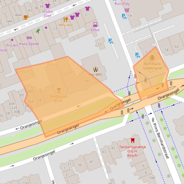 Kaart van postcodegebied 6511NW.